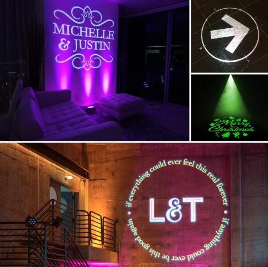 How to customize logo gobo projector light?